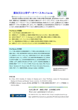 蛋白質熱力学DB（ProTherm ）
