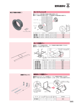 壁貫通部材