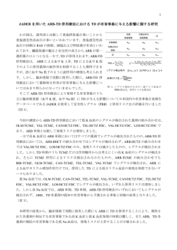 JADER を用いた ARB-TD 併用療法における TD が有害事象に与える