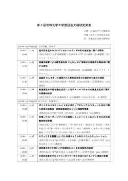 講演プログラム