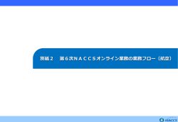 第6次NACCSオンライン業務の業務フロー