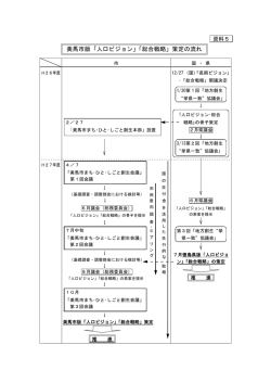 資料5 美馬市版「人口ビジョン」「総合戦略」策定の流れ（PDF）