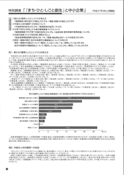 牛寺号り調査 「『まち・ひと・しごと倉野生』と中な~企業」 (平成27年3月