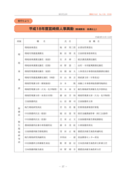 平成ー8年度宮崎県人事異動 (環境関係 -係長以上)