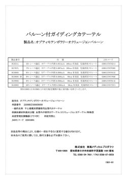 バルーン付ガイディングカテーテル