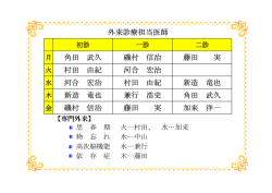 角田 武久 磯村 信治 藤田 実 村田 由紀 河合 宏治 河合 宏治 村田 由紀