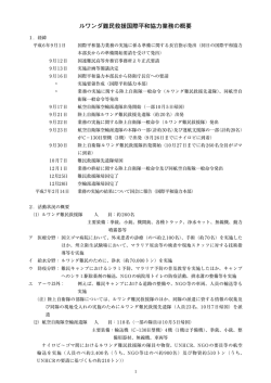 ルワンダ難民救援国際平和協力業務の概要