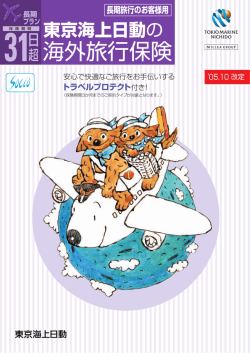 フリープラン - 東京海上日動の海外旅行保険