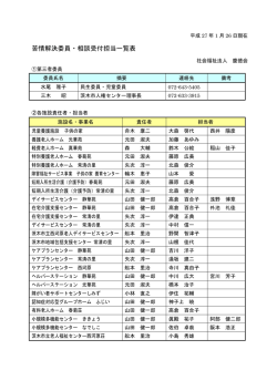 苦情解決委員一覧（H27.1.26） PDF