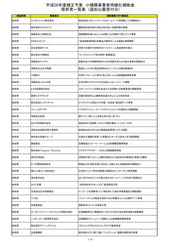 東海 - 小規模事業者持続化補助金