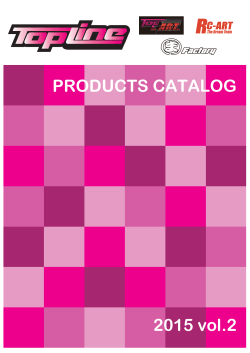 PRODUCTS CATALOG 2015 vol.2