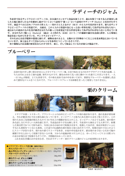 ラディーチのジャム 栗のクリーム