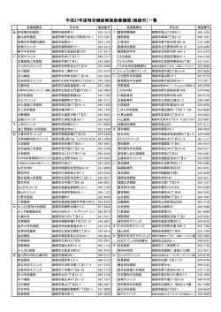 平成27年度特定健診実施医療機関（姫路市）一覧