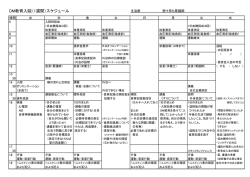 DM教育入院（1週間）スケジュール