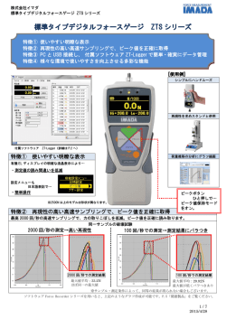 標準タイプデジタルフォースゲージ ZTS シリーズ