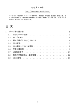 ゲージ場の量子論 - あもんノート