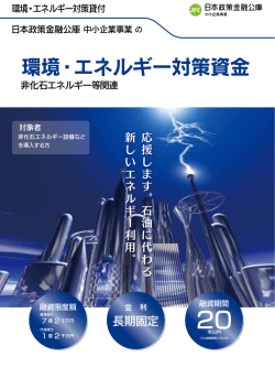 日本政策金融公庫 中小企業事業の環境・エネルギー対策資金(非化石