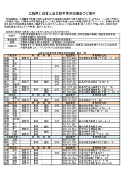 自動車業務協議会・会員名簿（PDF）