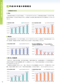 平成25年度事業の概況（PDF形式：309KB）