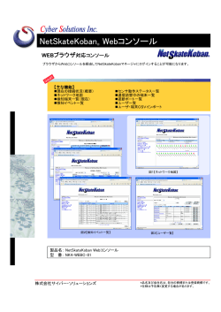 Microsoft PowerPoint - NSK-WebConsole