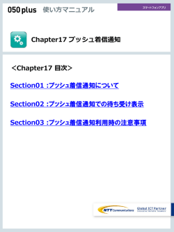 プッシュ着信通知機能