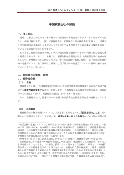中国統括会社の解説 - アジア経済研究所