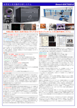 光学式 3 次元動作分析システム Smart-DX7000-6