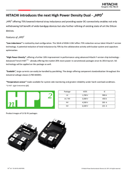 HITACHI introduces the next High Power Density Dual