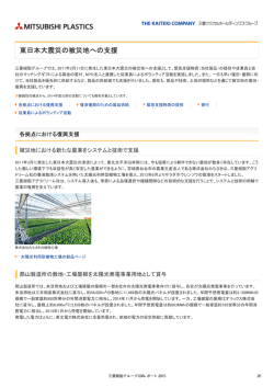 東日本大震災の被災地への支援（ 376KB）