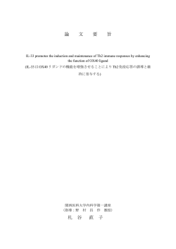 論文要旨（要約）