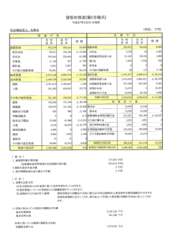 H26年度 貸借対照表-第5号様式 (PDF形式)