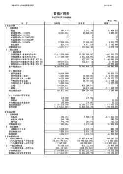 貸借対照表 - 本庄国際奨学財団