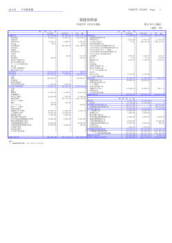 貸借対照表 - 社会福祉法人 今寺保育園