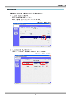 再度入札の手順