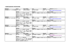 介護職員基礎研修の実習施設情報