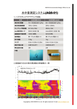 水中音測定システム(AQS-01)