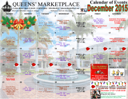 Calendar of Events - Queens` MarketPlace