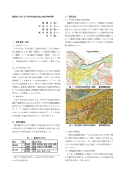 香取市における千年村の地形立地と地名学的考察 高 橋