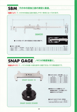 SNAP_GAGE ] ノギスの精度検査用ゲージ