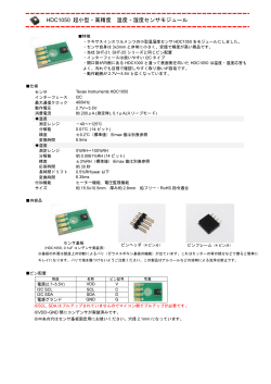 HDC1050 超小型・高精度 温度・湿度センサモジュール