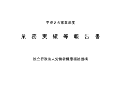 業 務 実 績 等 報 告 書