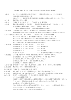 第10回 鯖江市おしどり杯ショートテニス交流大会実施要項