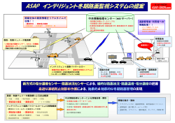 ASAP インテリジェント冬期路面監視システムの提案