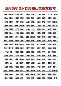 5月合格者(108819Byte )