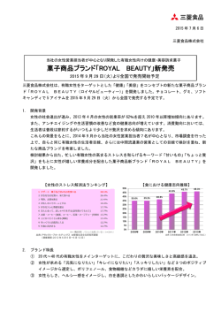 菓子商品ブランド「ROYAL BEAUTY」新発売