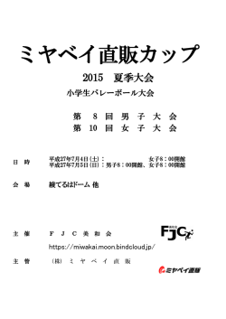 2015ミヤベイ夏大会（改） パンフ