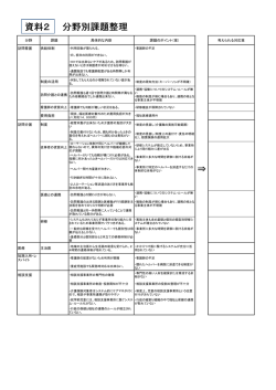 分野別課題整理（PDF）