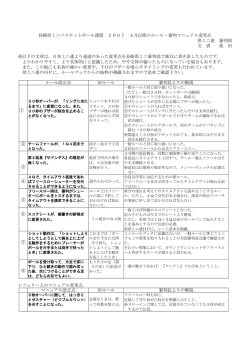 ルール変更点 - 長崎県バスケットボール協会