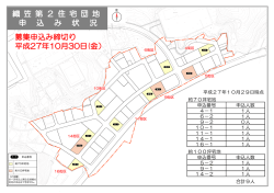 織 笠 第 2 住 宅 団 地 申 込 み 状 況 織 笠 第 2 住 宅 団 地 申