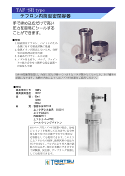 テフロン内筒型密閉容器 TAF